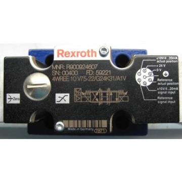 Rexroth 4WREE10V75-22/G24K31/A1V Proportional Valve R900924607 Rebuilt w/Warr#039;ty