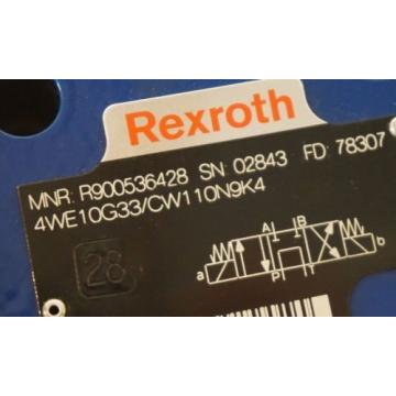 Origin REXROTH 4WE10G33/CW110N9K4 DIRECTIONAL VALVE