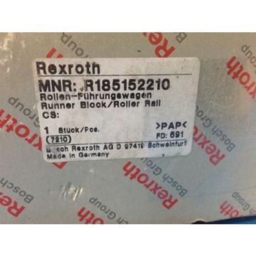 Origin BOSCH REXROTH R185152210 RUNNER BLOCK amp; ROLLER RAIL 7210 U4