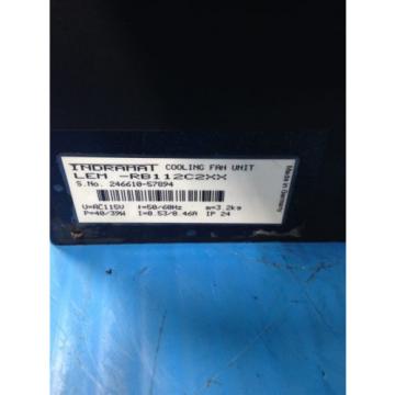 REXROTH INDRAMAT MKD112B-058-KG0-AN MOTOR amp; LEM-RB112C2XX COOLING FAN USED 2F