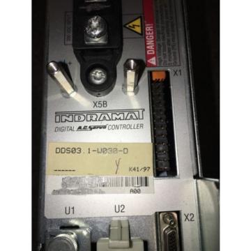 REXROTH INDRAMAT DDS031-W030 AC SERVO CONTROLLER