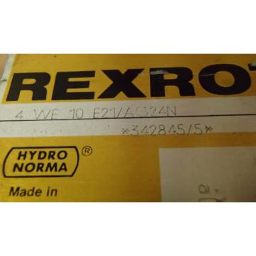 Rexroth Directional Control Valve 4-WE-10-E21/AG24N_4WE10E21AG24N_342845/5 F38