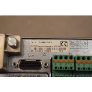 REXROTH INDRAMAT DKC113-040-7-FW WITH FIRMWARE MODULE FWA-ECODR3-SMT-02VRS-MS