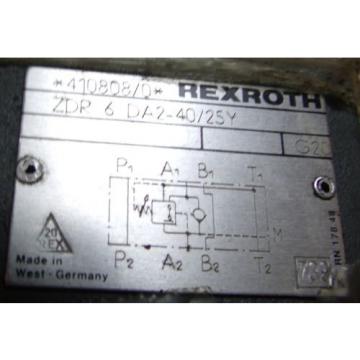 REXROTH ZDR 6DA2-40/25Y Hydraulic Valve