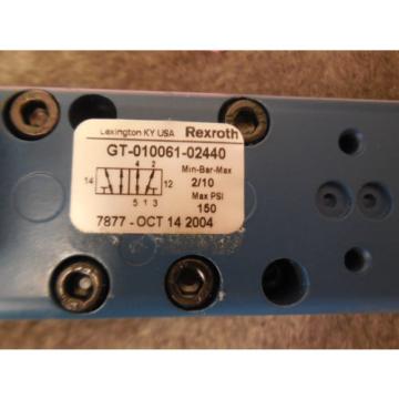 Origin REXROTH CERAM GT-010061-02440 PNEUMATIC SOLENOID VALVE GT01006102440