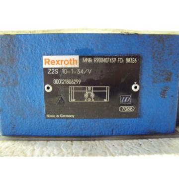 REXROTH Z2S 10-1-34/V VALVE, 000121806299 USED