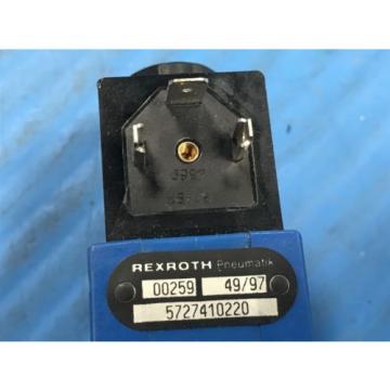 USED REXROTH PNEUMATIK 5727410220 PNEUMATIC VALVE 572 U3