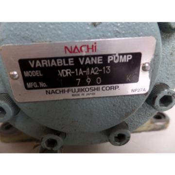 YASKAWA HYDRAULIC PUMP FEQ 71-2350 NACHI VANE PUMP VDR-1A-1A2-13 LOT# 2082M