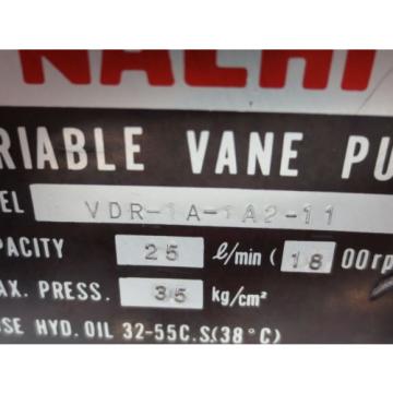 NACHI VARIABLE VANE PUMP VDR-1A-1A2-11