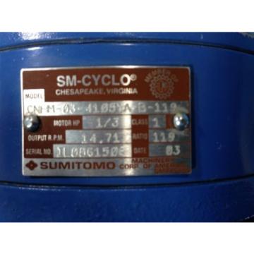 SUMITOMO TC-F/FB-02A INDUCTION MOTOR CNHM-03-4105YA-B-119 SM-CYCLO Origin NO BOX 6H