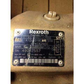 Origin BALDOR 75 HP MOTOR 1725 RPM WITH REXROTH pumps R910946934 pumps MOTOR