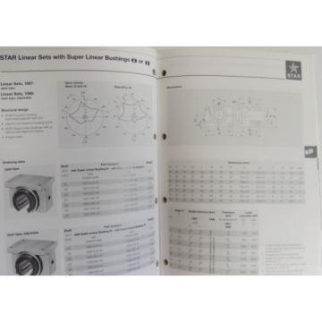 Mannesmann Rexroth Deutsche Star Linear Brushings shafts specs product manual