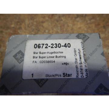 Origin Rexroth Star 0672-230-40 Super Linear Bearing Bushing 30mm Shaft Origin