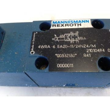 Origin MANNESMANN/REXROTH 4WRA 6 EA20-11/24NZ4/M VALVE 21010494 01,GP45A4-A 268  FI