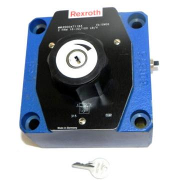 Origin REXROTH R900471183 FLOW CONTROL VALVE 2 FRM 16-32/100 LB/V FD: 10W06