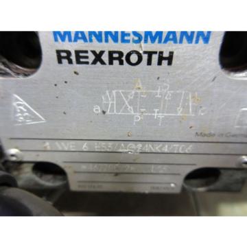 REXROTH SOLENOID VALVE 4WE 6 E53/AG24NK4/T06 GU35-4-A 093 24V DC 26W