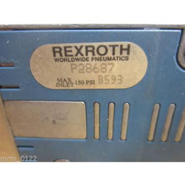 Rexroth P28687 Pneumatic Valve 150PSI Used With Warranty