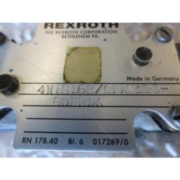 CNC REXROTH 4WE6D52/0FAW120-60N9DA 4WE6D52/0FAW12060N9DA SOLENOID VALVE