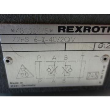 REXROTH PRESSURE CONTROL VALVE Z2FS 6-2-40/2QV  481624/5