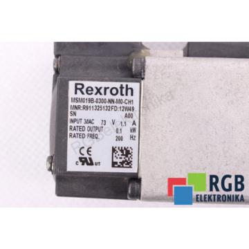 MSM019B-0300-NN-M0-CH1 R911325132 01KW 73V 11A 200HZ 3000/MIN REXROTH ID27472