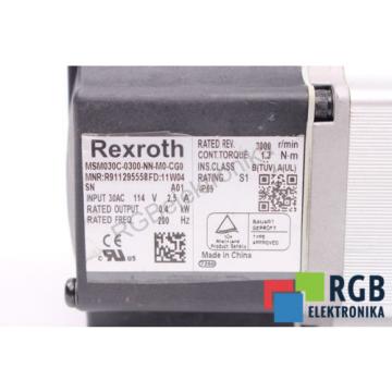 MSM030C-0300-NN-M0-CG0 R911295558 114V 25A 04KW 200HZ 3000/MIN REXROTH ID18773