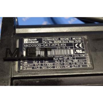 REXROTH PERMANENT MAGNET MOTOR MKD090B-047-KP1-KN MKD090B 047 KP1 KN