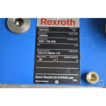 BOSCH REXROTH R901194008 Hydraulikanlage Motor pumpse und Hydraulikventile - Origin