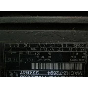 Rexroth MAC112 MAC112C-0-ED-4-C/130-A-1/WI520LV/S005 Permanent Magnet Motor