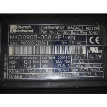 Rexroth Indramat Servo Motor MKD090B-058-KP1-KN_MKD090B058KP1KN_277393