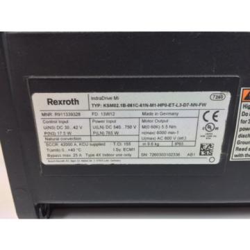 GUARANTEED REXROTH SERVOMOTOR KSM021B-061C-61N-M1-HP0-ET-L3-D7-NN-FW KSM021B