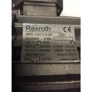 Bosch Conveyor Drive 3 842 519 005 W/ Rexroth Motor 86KW 3 842 518 050