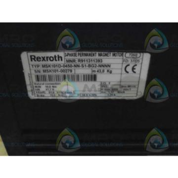 REXROTH MSK101D-0450-NN-S1-BG2-NNNN MOTOR  Origin NO BOX