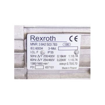 REXROTH MNR3 842 503 783 + 3 842 527 870 Winkelgetriebe Getriebemotor