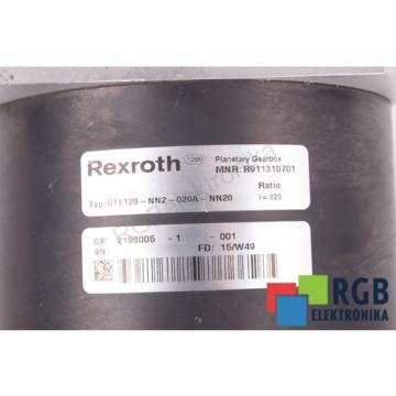 GEARBOX GTE120-NN2-020A-NN20 R911310701 I=20 REXROTH ID27483