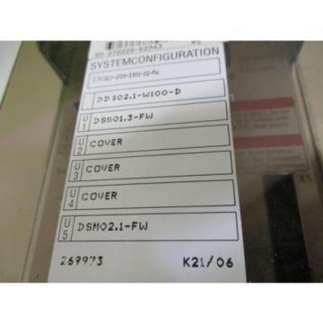 REXROTH INDRAMAT DDS021-W100-DS01-02-FW w/ FWA-DIAX02-S11-01VRS-MS Origin IN BOX