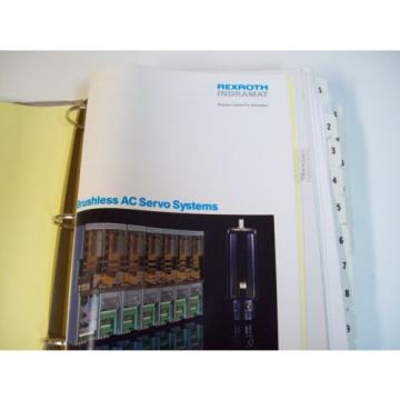 REXROTH INDRAMAT AC SERVO DRIVES amp; CONTROLLERS MANUAL - USED - FREE SHIPPING