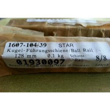 Rexroth STAR 1607-104-39 12N13 Ball Rail Lot of 2 - NOS