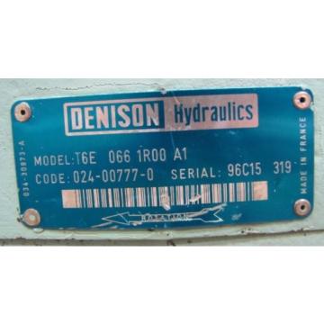 DENISON T6E 066 1R00 A1 T6E0661R00A1 SINGLE VANE HYDRAULIC PUMP