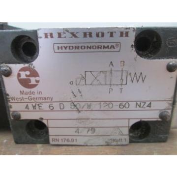 Rexroth Hydronorma Valve 4WE 6 D 50/W 120-60 NZ4