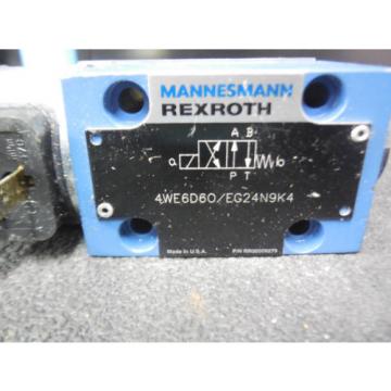 Origin REXROTH DIRECTIONAL VALVE # 4WE6D60/EG24N9K4