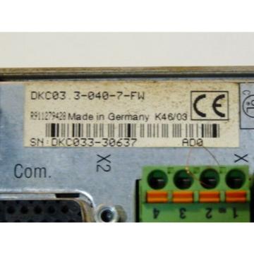 Rexroth Indramat DKC033-040-7-FW Eco-Drive Frequenzumrichter Serien Nr DKC033-