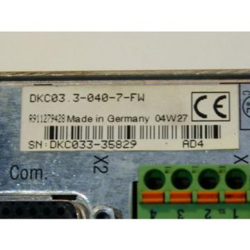 Rexroth Indramat DKC033-040-7-FW Eco-Drive Frequenzumrichter Serien Nr DKC033-