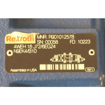 Origin REXROTH 4WEH 16 J72/6EG24N9EK4/B10 SPOOL VALVE W/ R900548271 CONTROL VALVE