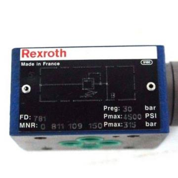 NIB REXROTH MNR: 0811109150 FD: 781 PRESSURE REDUCING VALVE 0-811-109-150