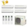 9k + 9k + 9k + 9k Btu Daikin Quad Zone Ductless Wall Mount Heat Pump AC