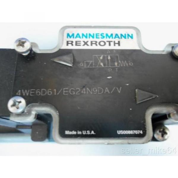 MANNESMANN REXROTH 4WE6D61/EG24N9DA/V 24 VDC HYDRAULIC VALVE #2 image