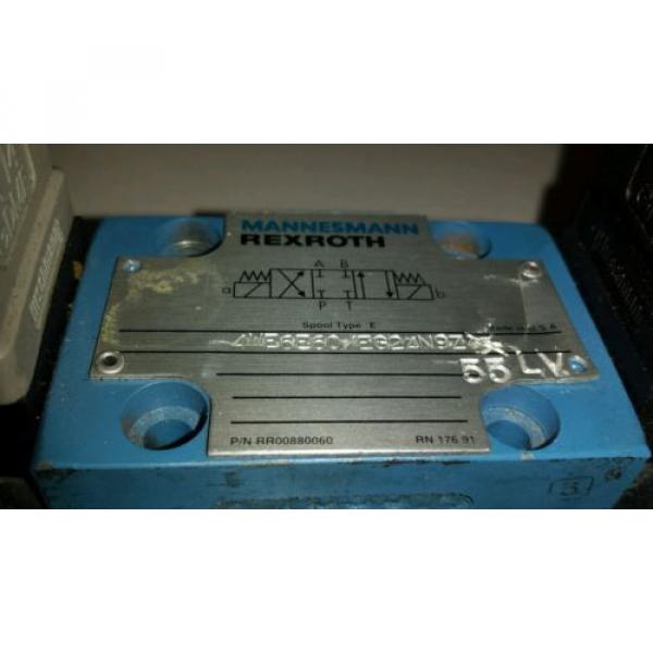 Rexroth 4WE6E60/EG24N9Z 55LV Directional Control Valve RR00880060 Spool Type E #5 image