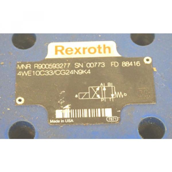 Origin REXROTH 4WE10C33/CG24N9K4 DIRECTIONAL CONTROL VALVE R900593277 #2 image