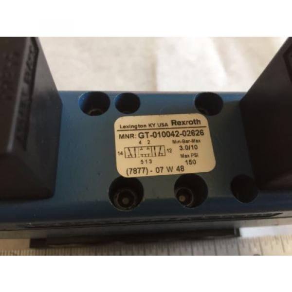 Origin REXROTH GT-010042-02626 PNEUMATIC VALVE SOLENOID 120VAC 43 VA ,BOX4 #2 image