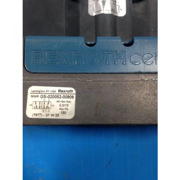 REXROTH GS-020052-00909 SOLENOID VALVE 24VDC Origin NO BOX U4 #2 image